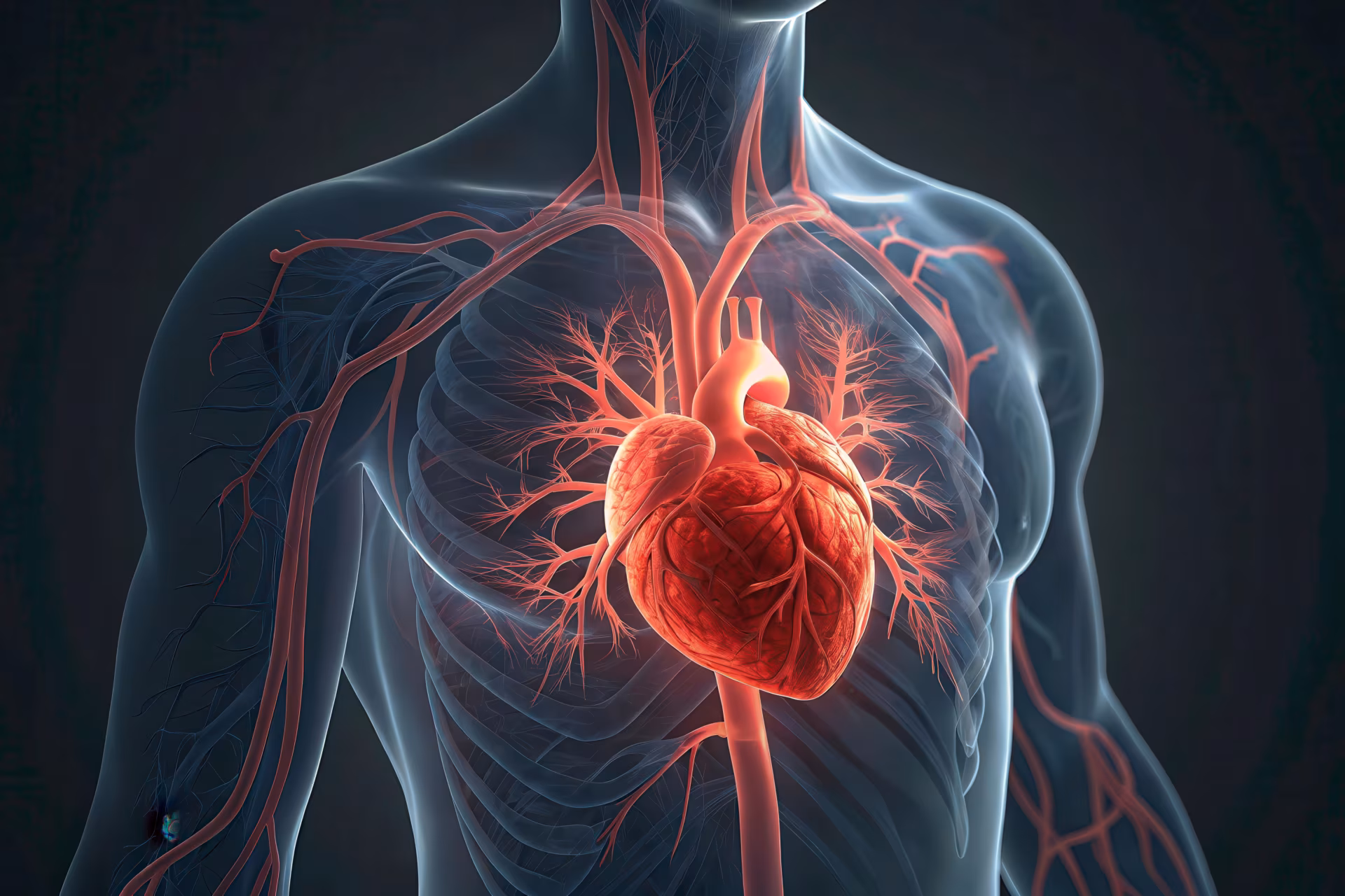 Heart Human Anatomy Details Generative AI